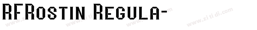 RFRostin Regula字体转换